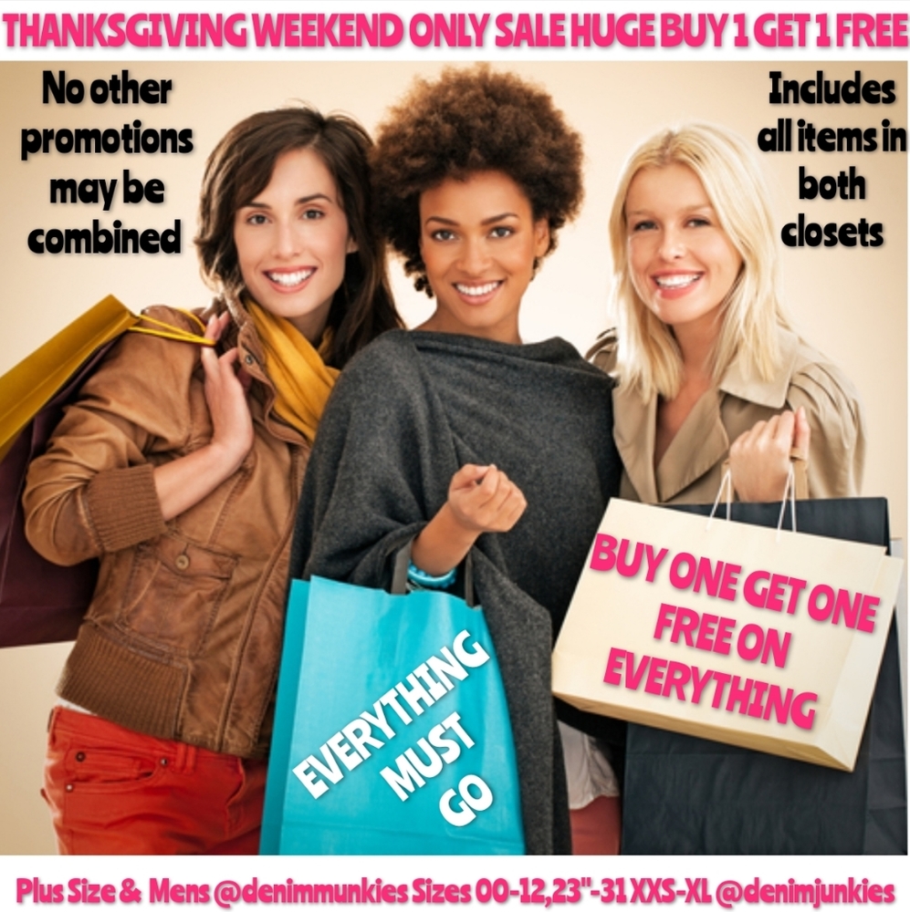 HUGE BOGO SALE THANKSGIVING WEEKEND ONLY
